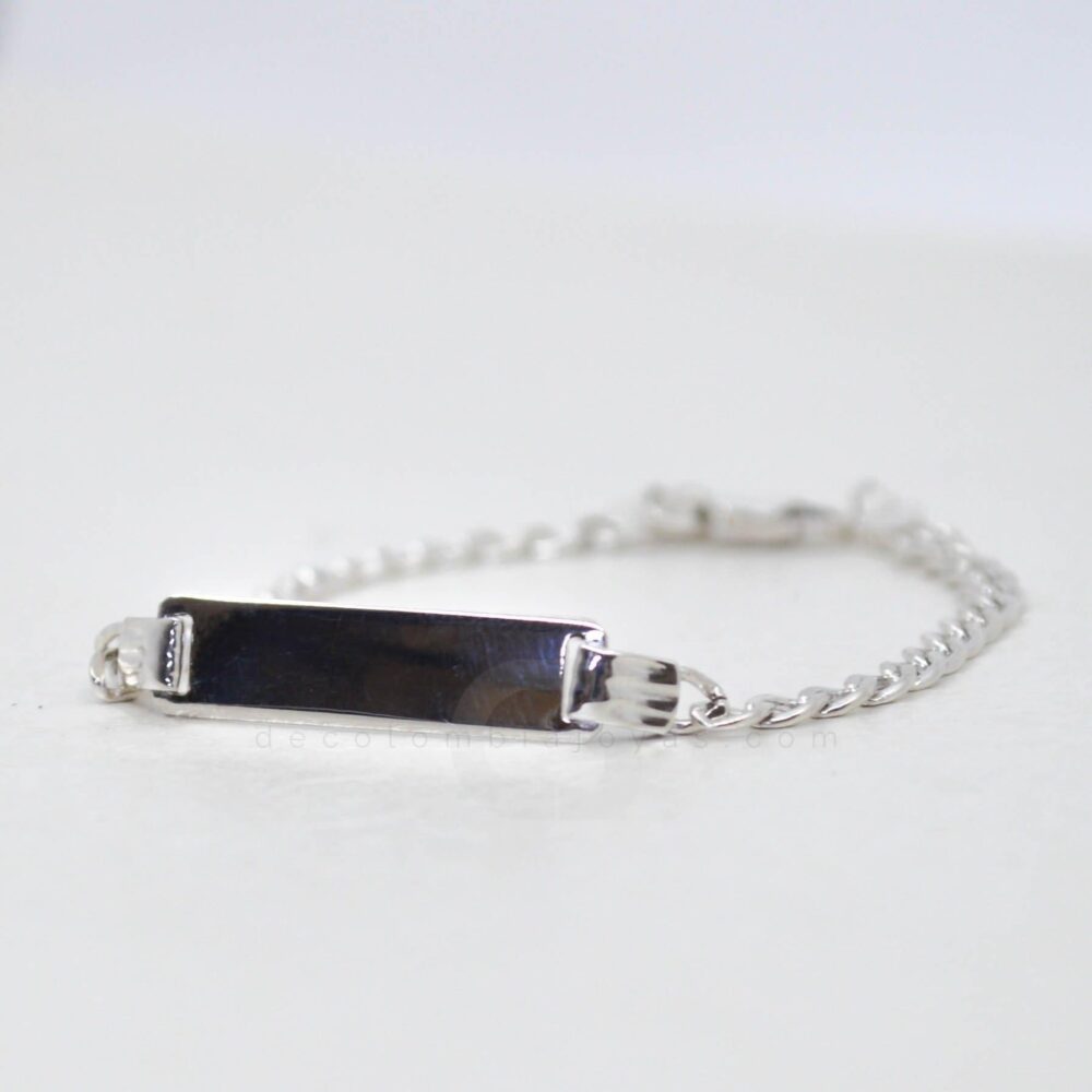Pulsera con lamina de plata PBEX1