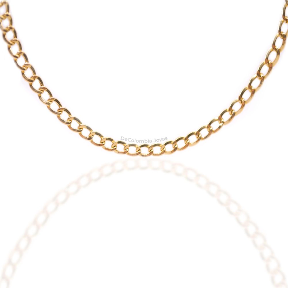 Cadena Cubana / Grumeta | joyería en oro | ref. cd1ta13 | Oro 18k | DeColombia Joyas