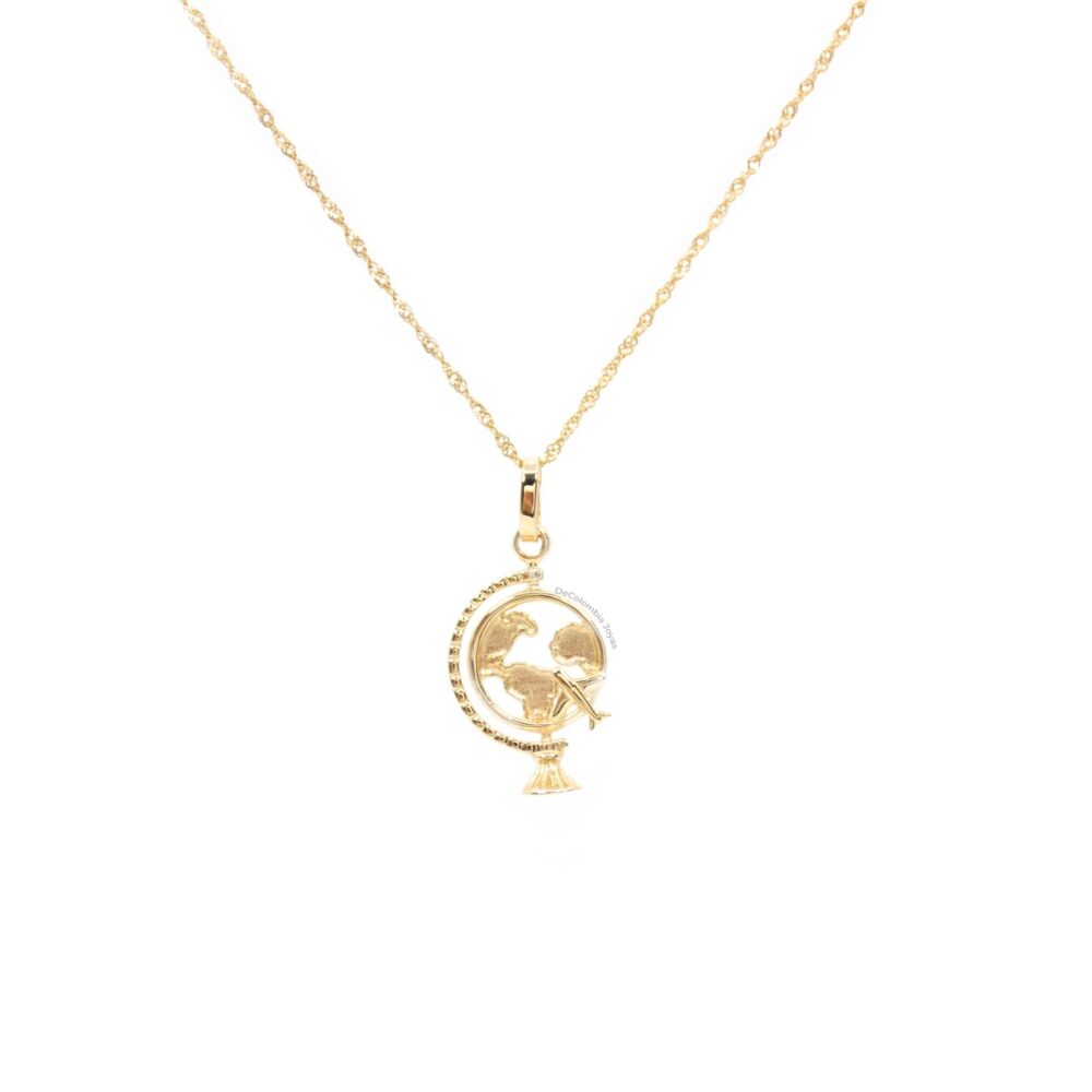 Dije Mundo Oro 18k