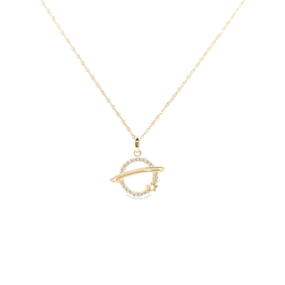Dije Saturno Oro 18k