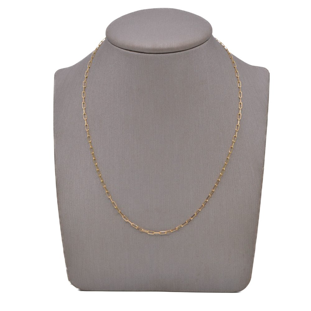 Cadena Papper Clip Oro 18k 45cm