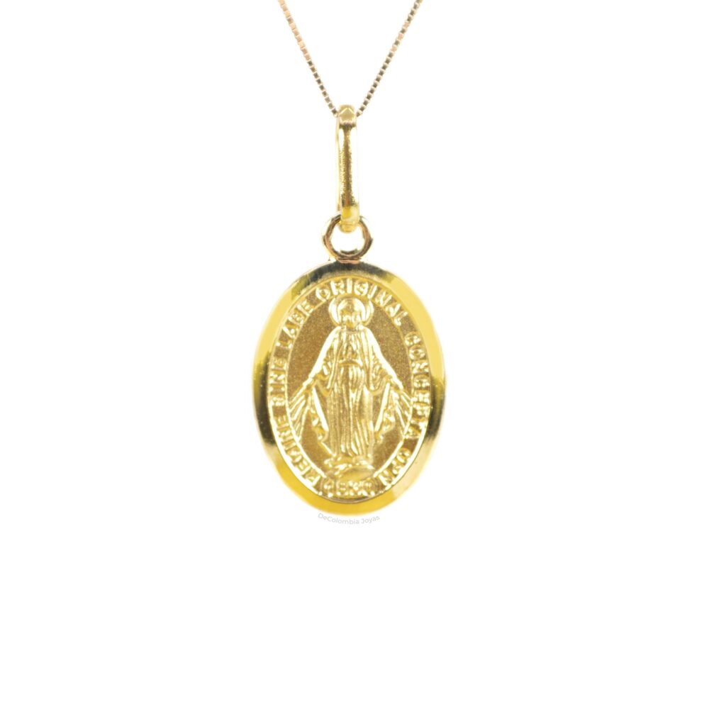 Dije Virgen Milagrosa 12mm Oro 18k