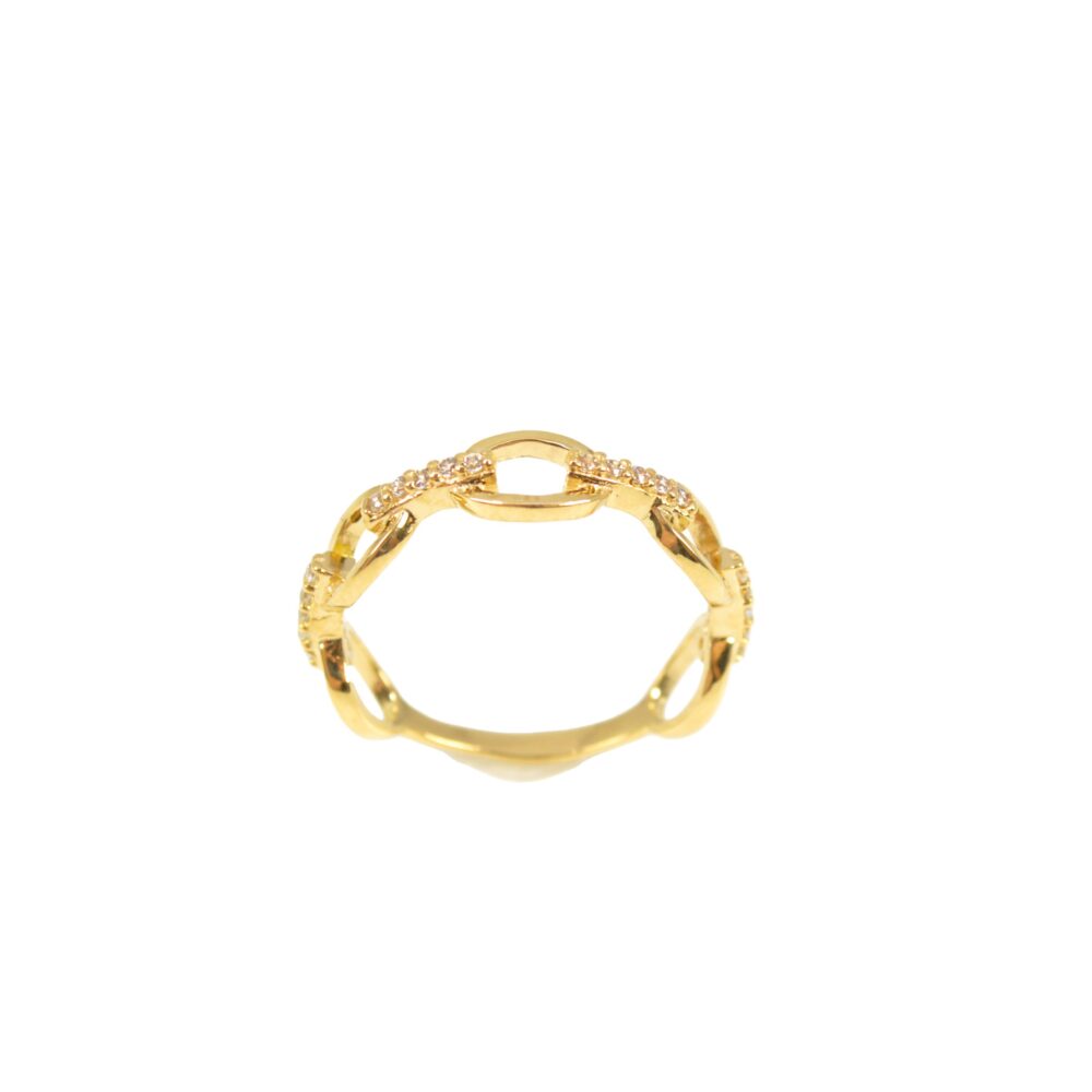 Anillo con Circones Oro 18k