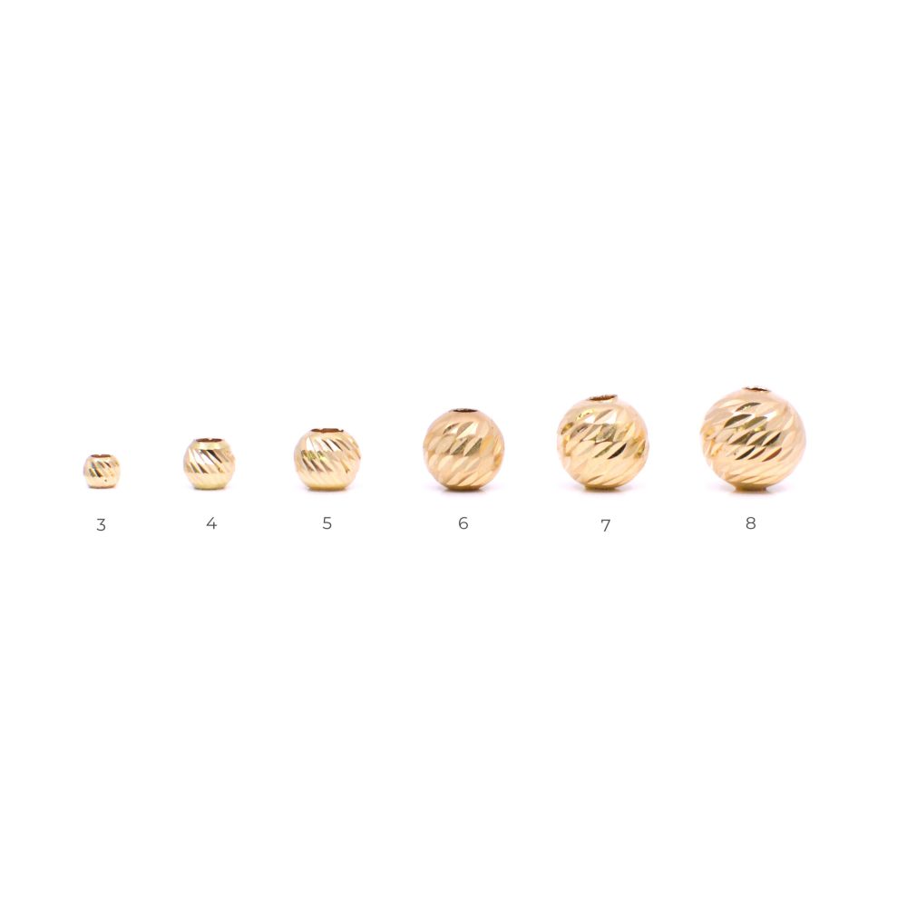 Balines Diamantados | joyería en oro | ref. BD1 | Balines Oro 18k | DeColombia Joyas