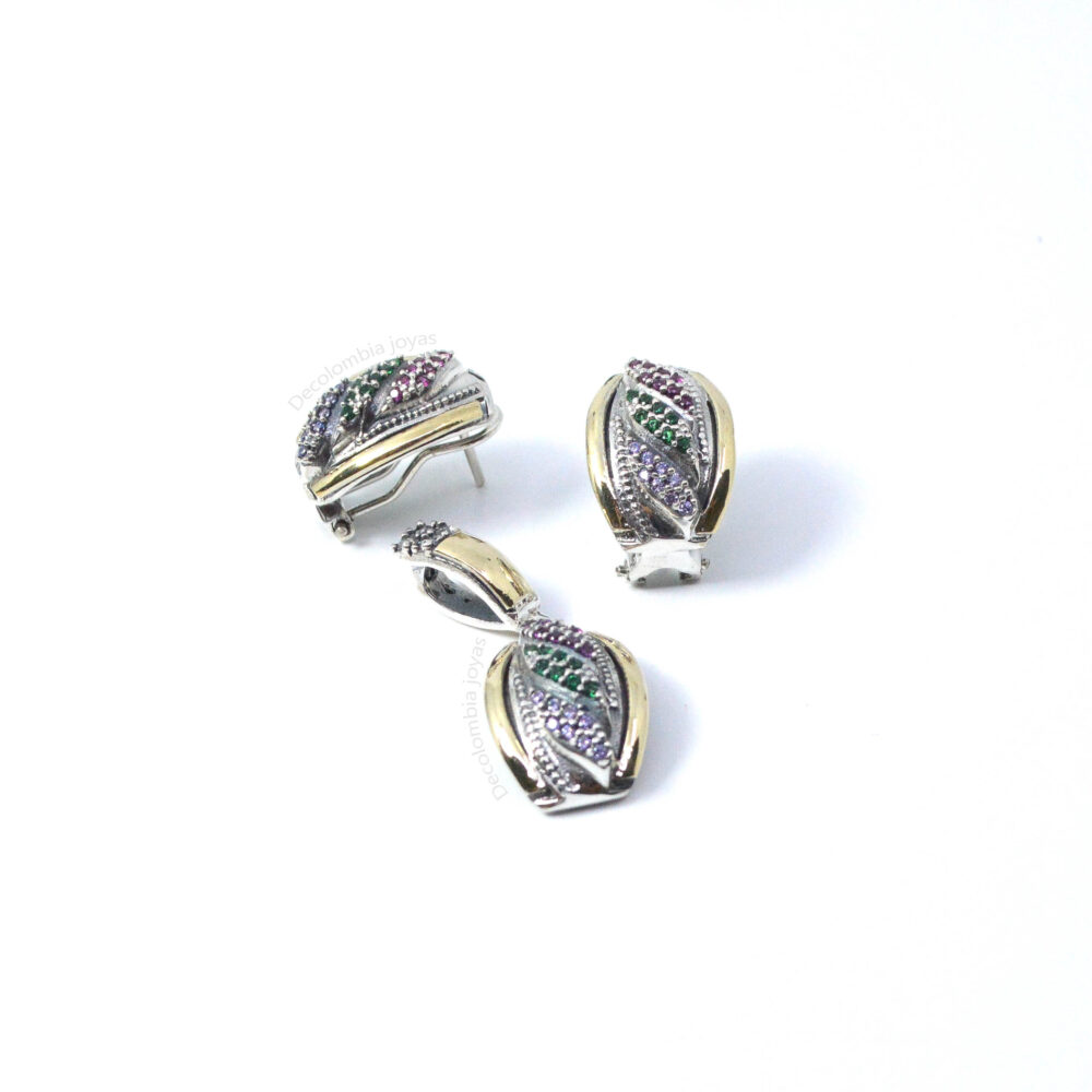 Arete y Dije con Circones