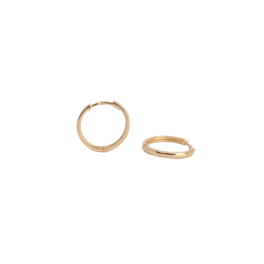 Candongas Pequeña Lisas Oro 18K