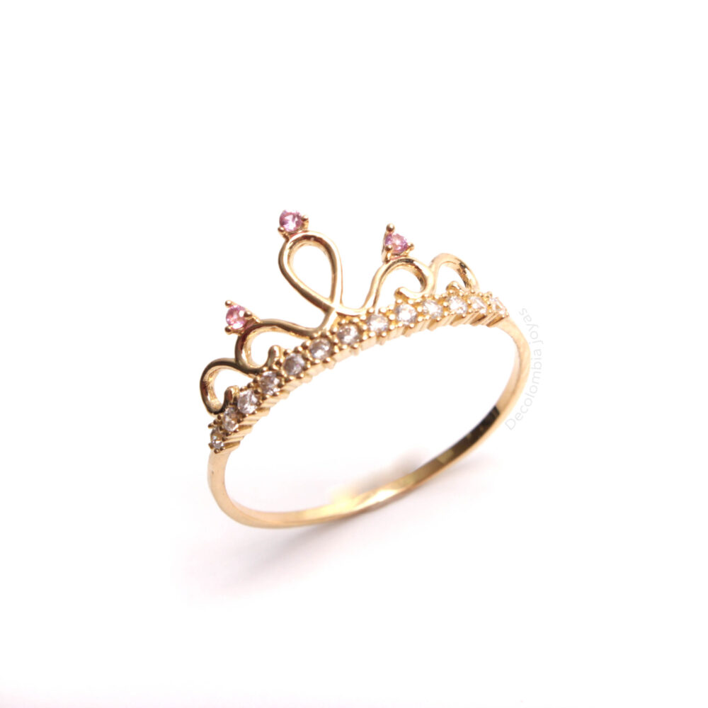 Anillo Corona Oro 18k