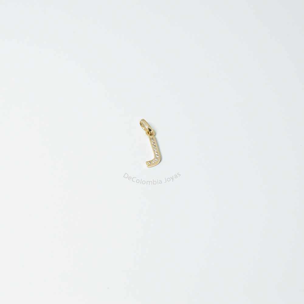 Dijes Letras Alfabeto Circon Oro 18k - Imagen 4