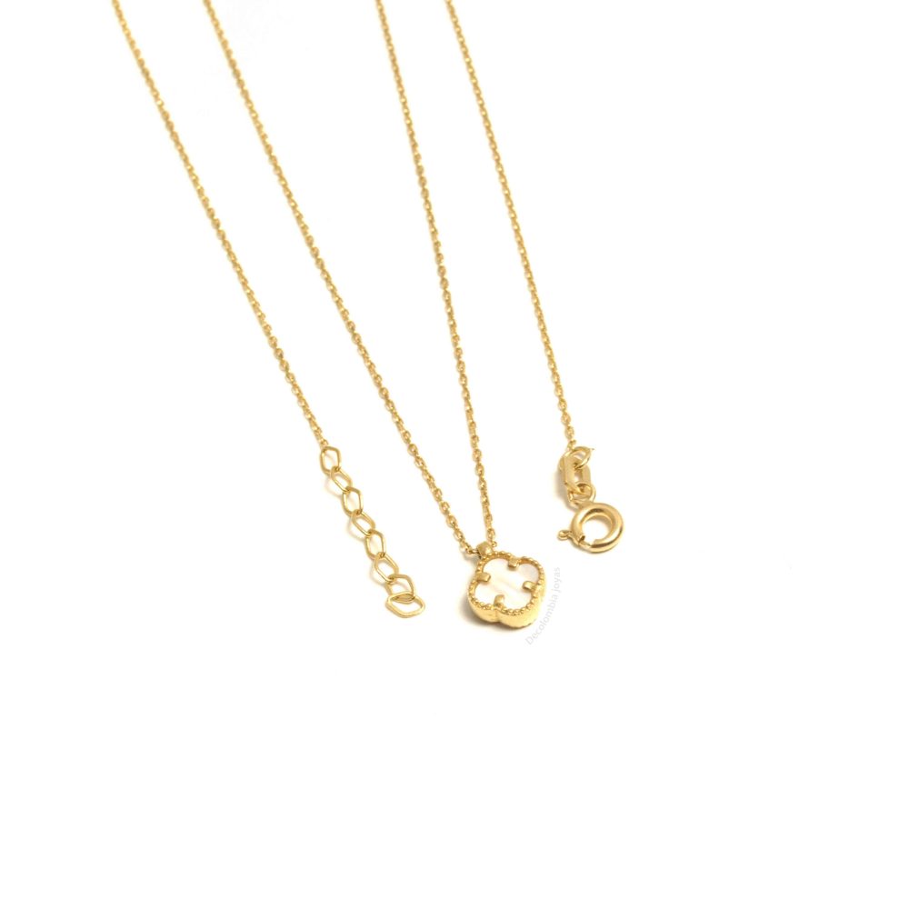 Cadena Mini Rolon Trébol Oro 18k/45cm