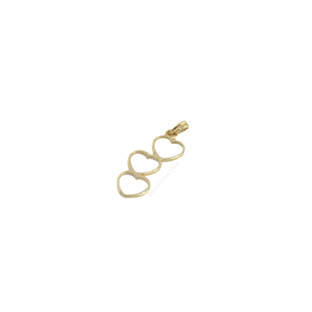 Dije Corazones Oro 18K