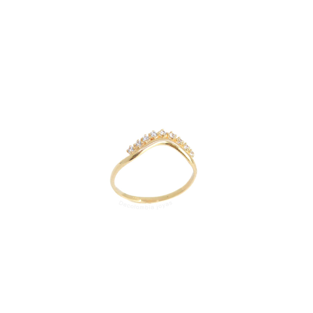 Anillo Oro 18K Con Circones