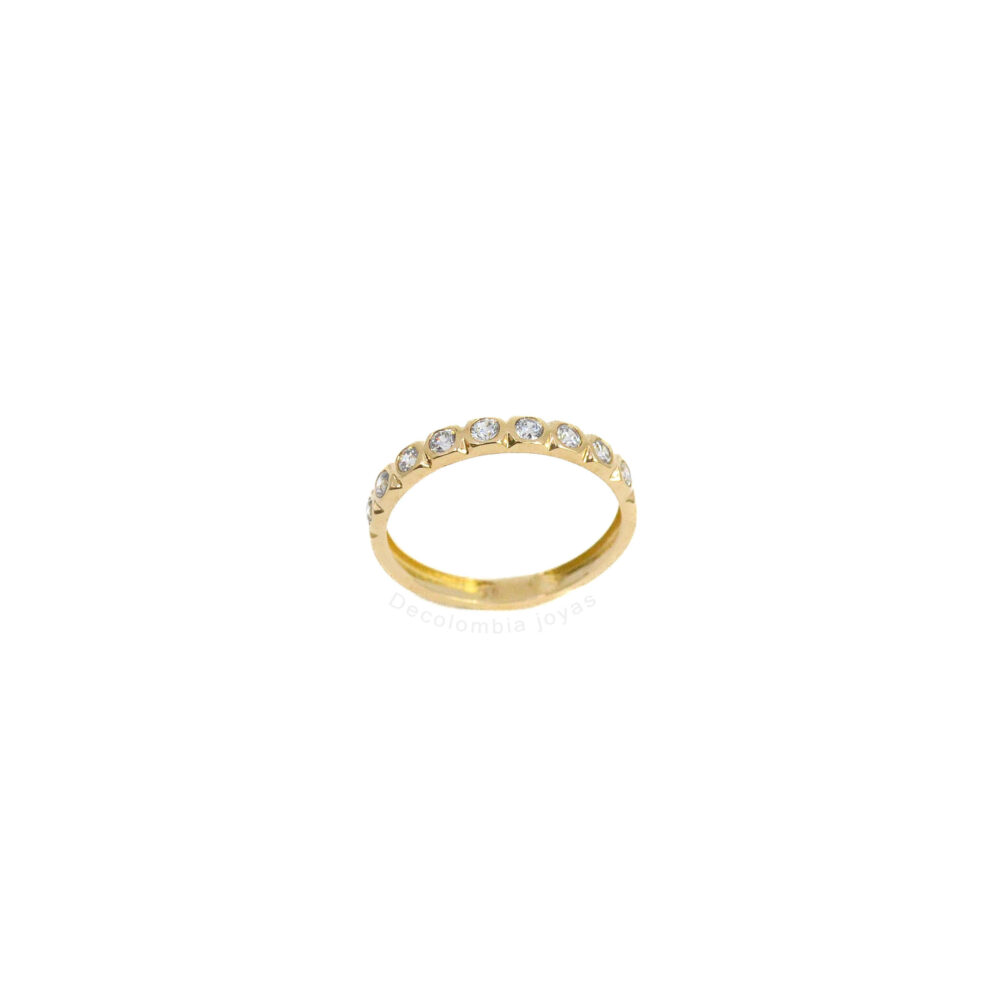 Anillo Oro 18K Con Circones