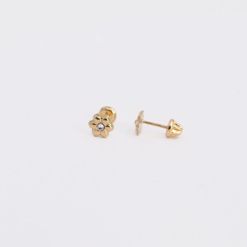 Topo Flor Oro 18k