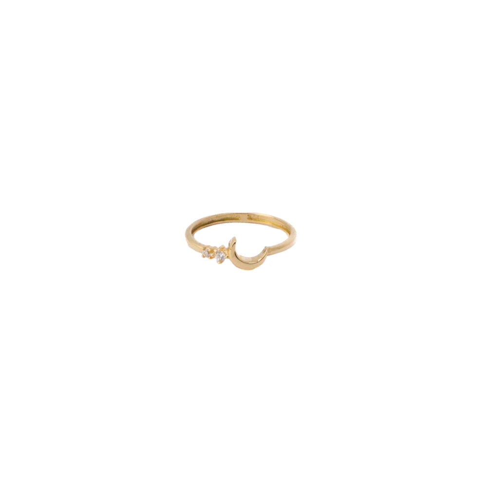 Anillo Luna Oro 18K