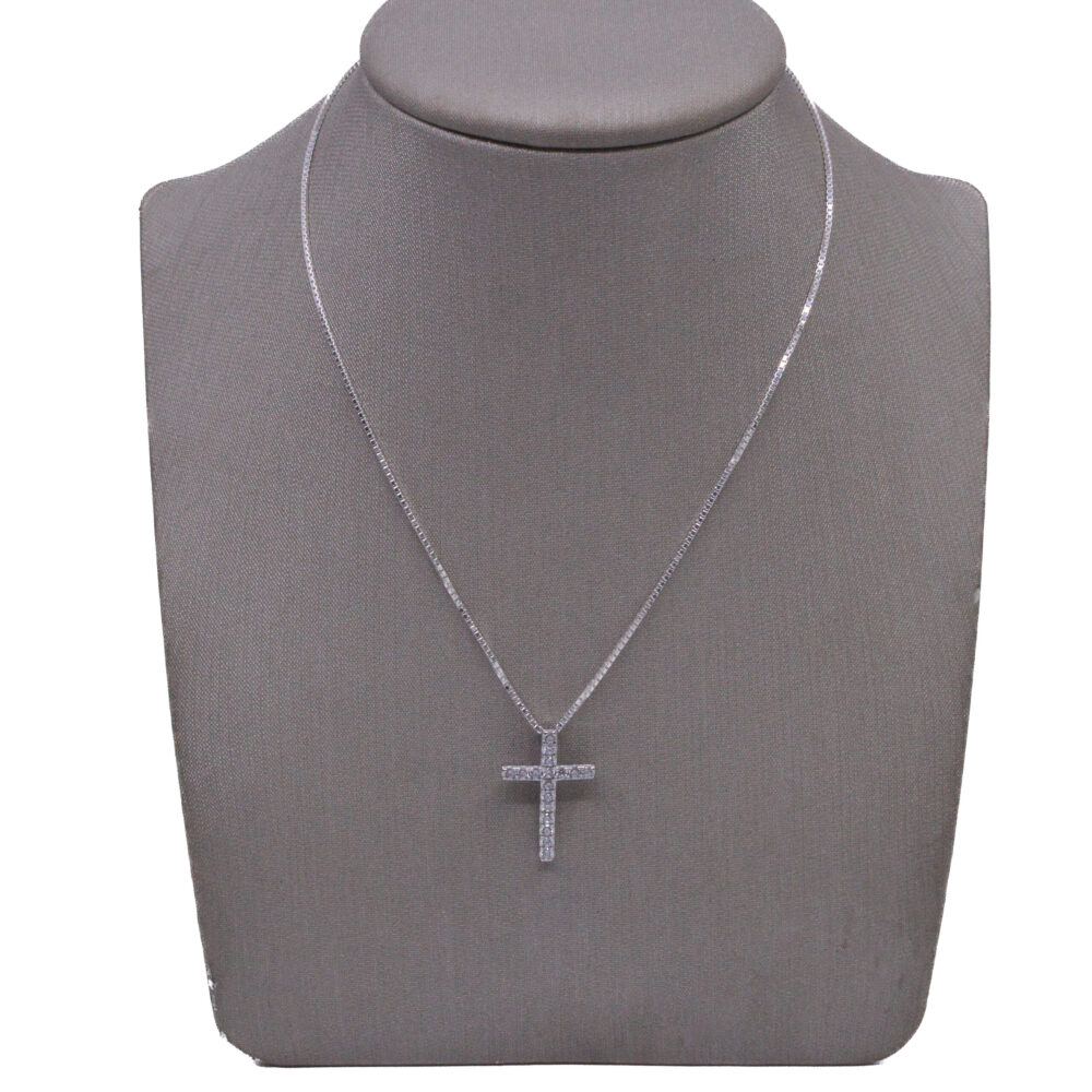 Dije Cruz en Plata con Circones