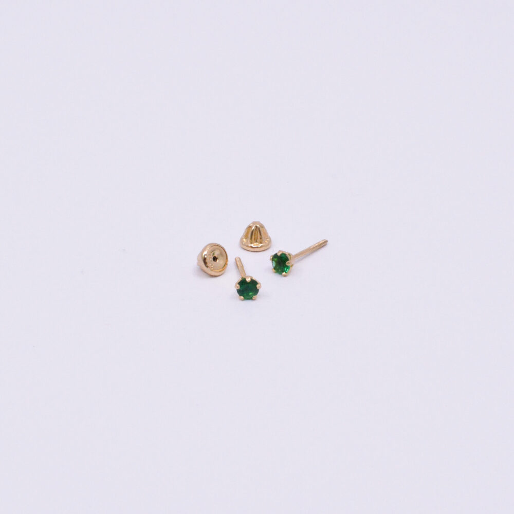 Topos Esmeraldas Oro 18k/2,7MM