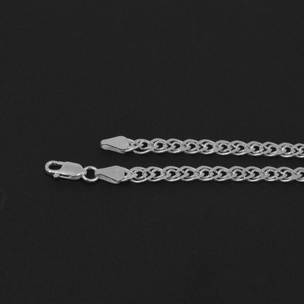 Pulsera Doble Eslabón Plata 925 / 18CM
