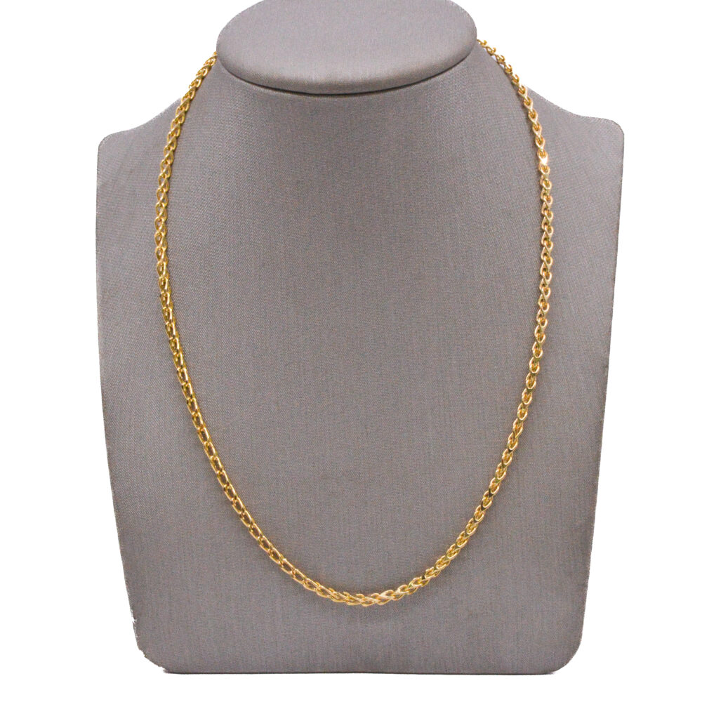 Cadena Espiga / 60cm Oro 18k