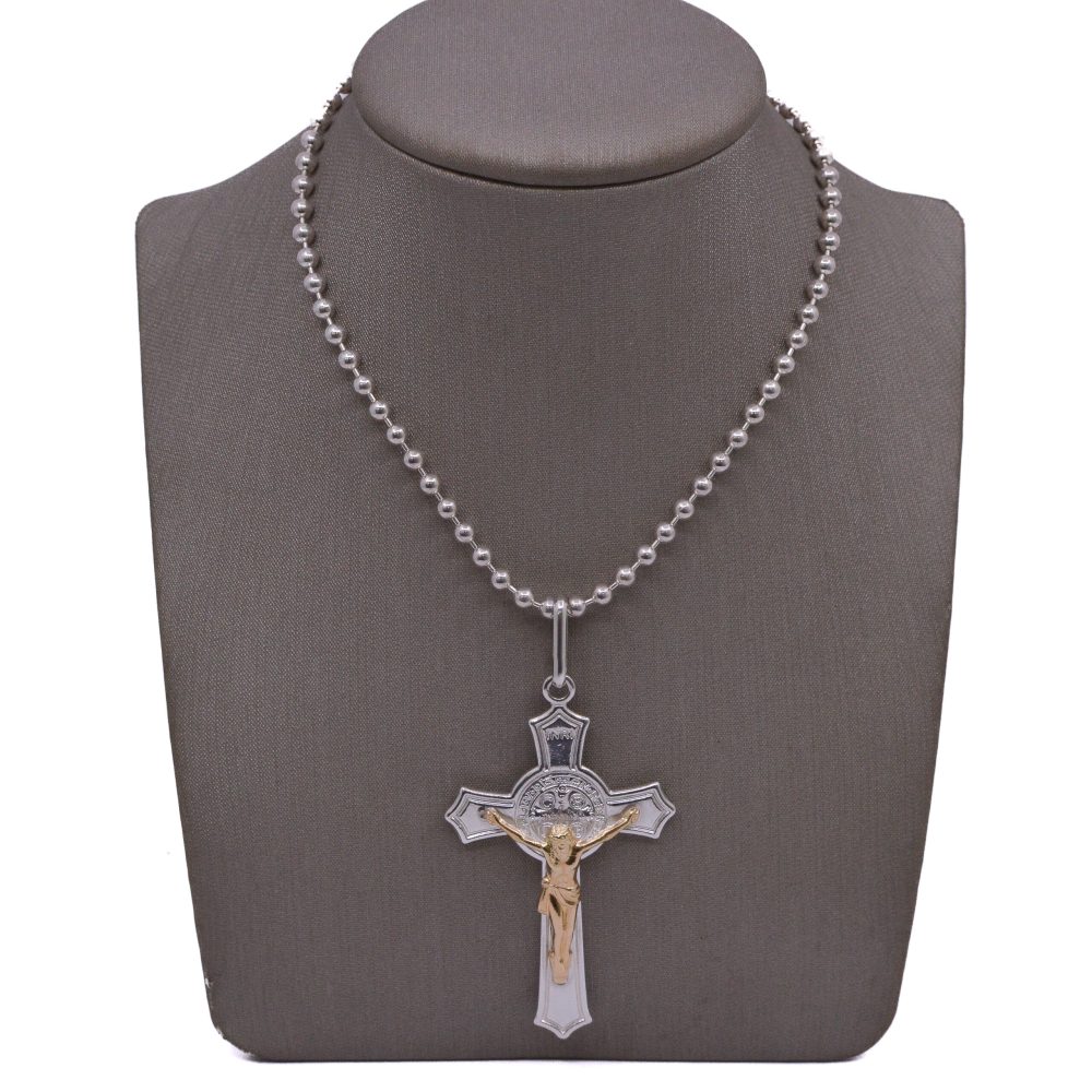 Dije Cruz San Benito 4 Puntas / 55mm