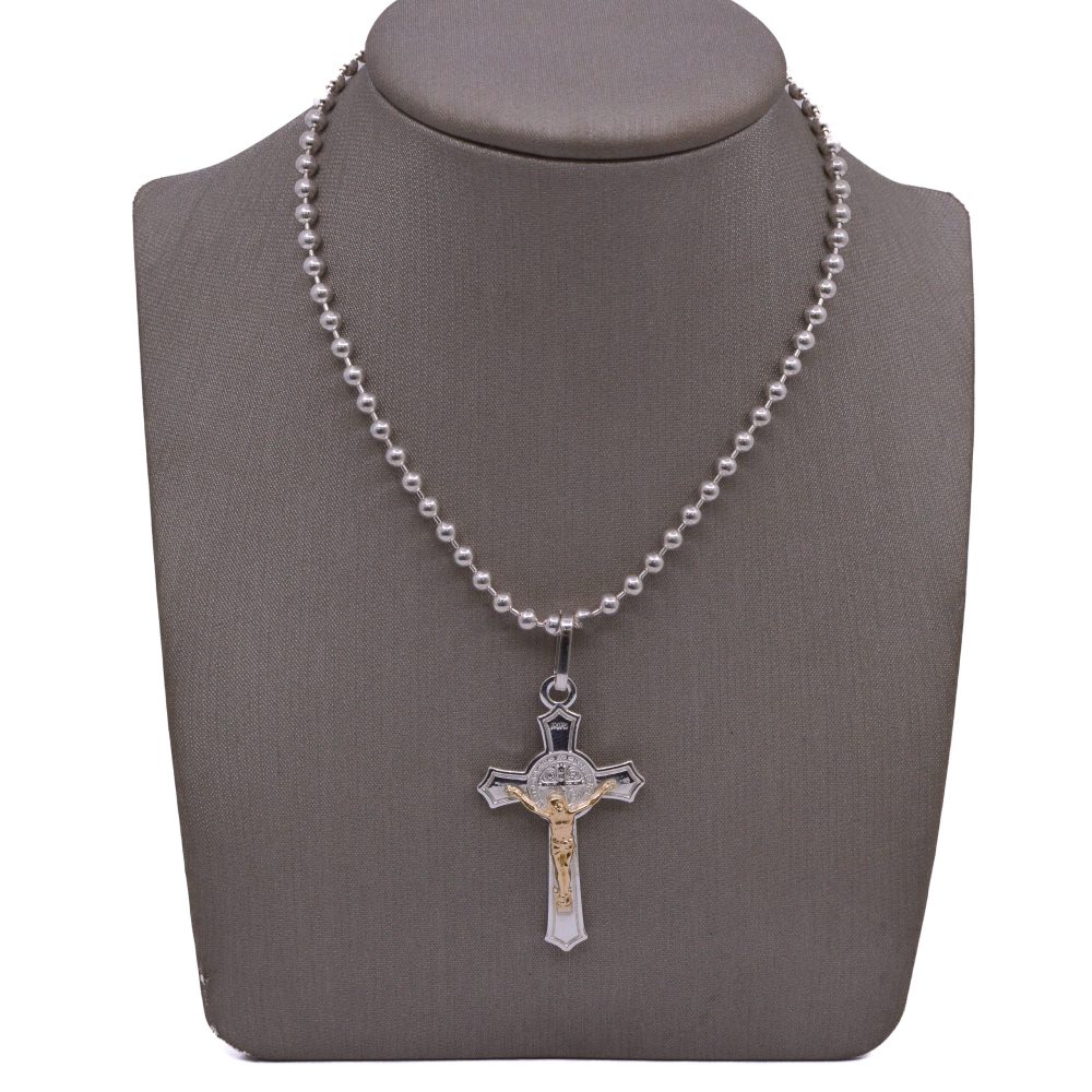 Dije Cruz San Benito 4 Puntas/ 40mm