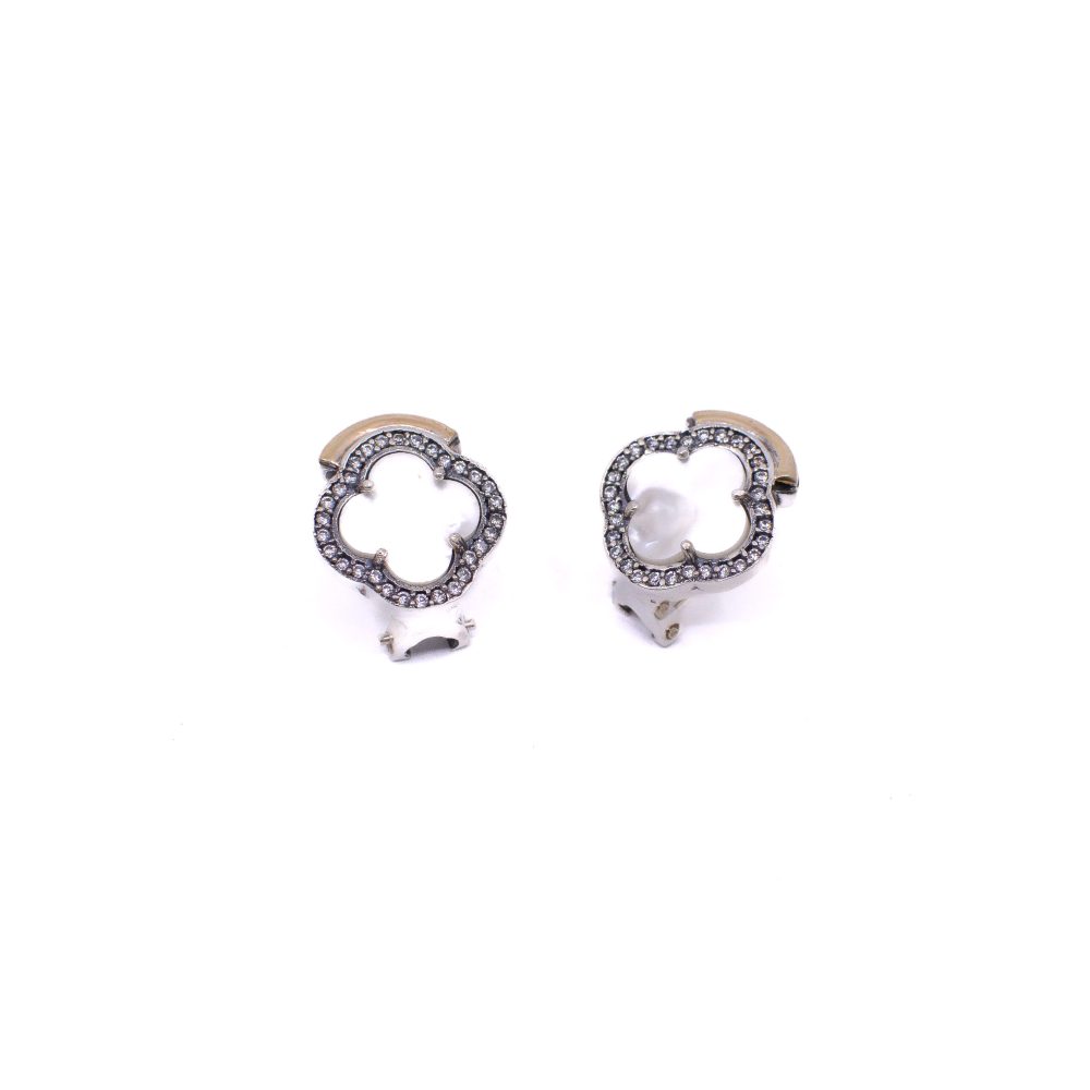Aretes Van Cleef Blanco