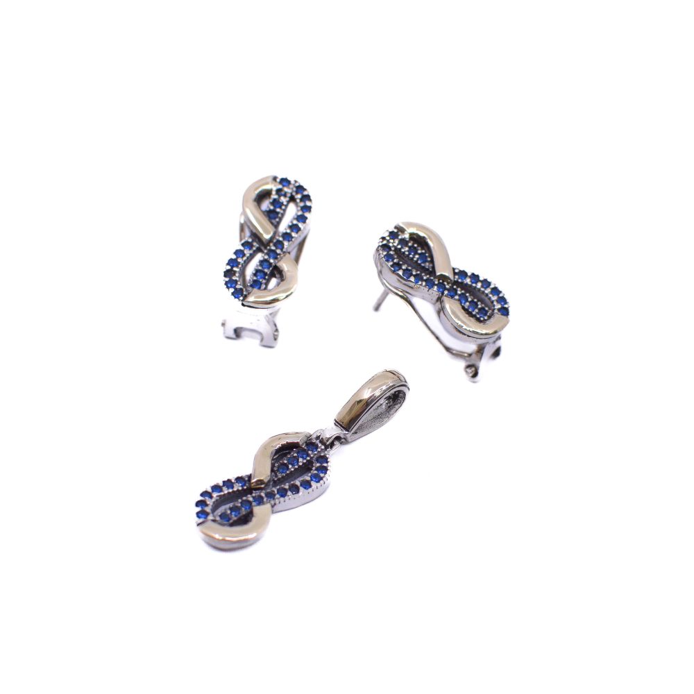 Aretes y Dije con Circones