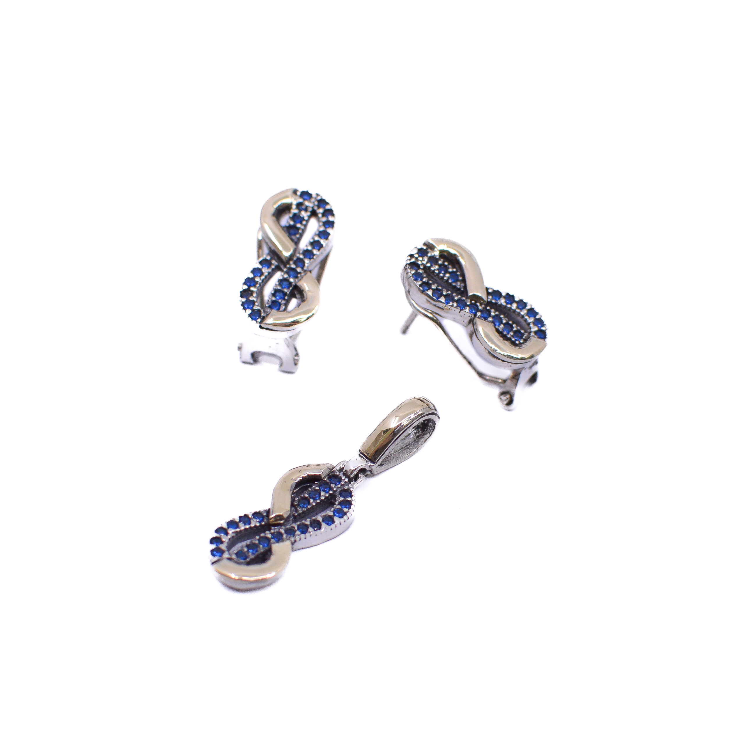 Aretes y Dije con Circones