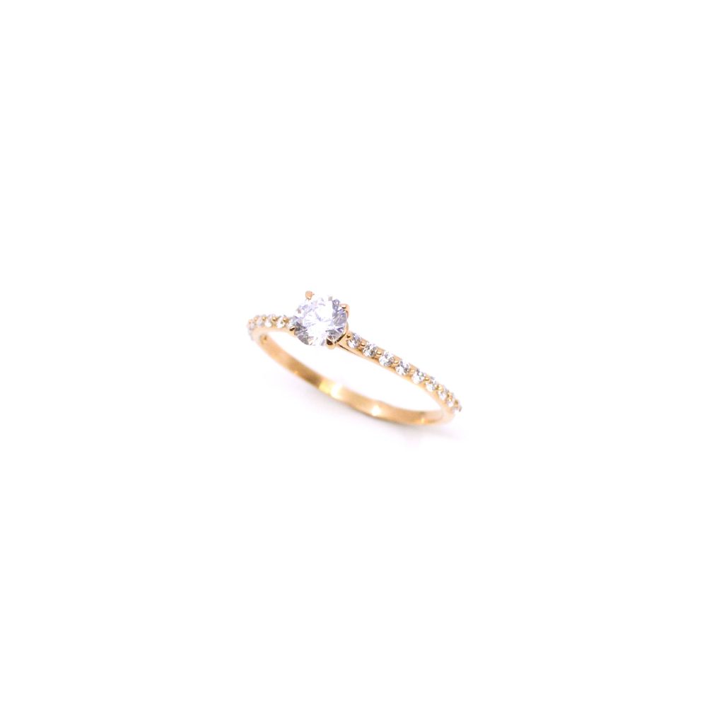 Anillo de compromiso Oro 18K Con Piedra