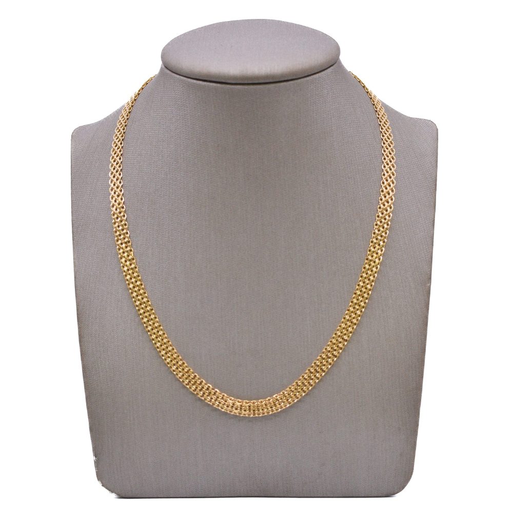 Cadena Bismark Oro 18k / 60cm 2 carriles