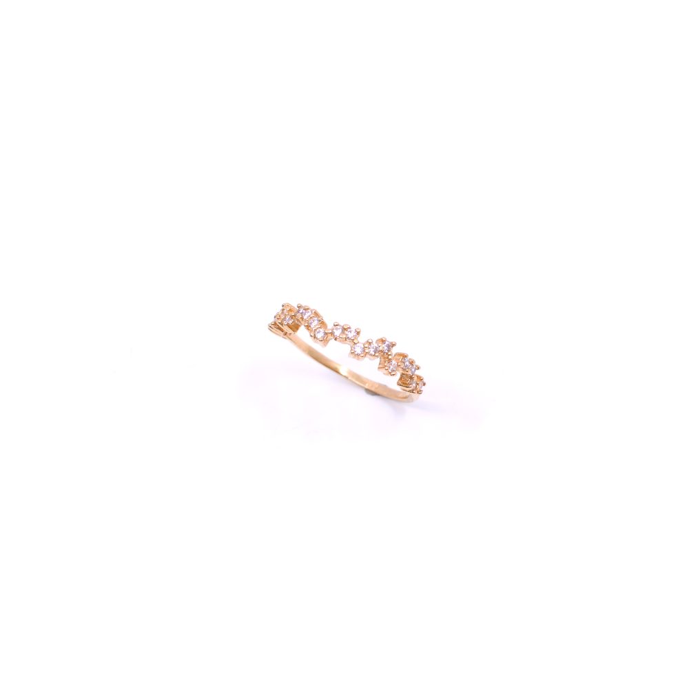Anillo Especial Con Circones Oro 18k