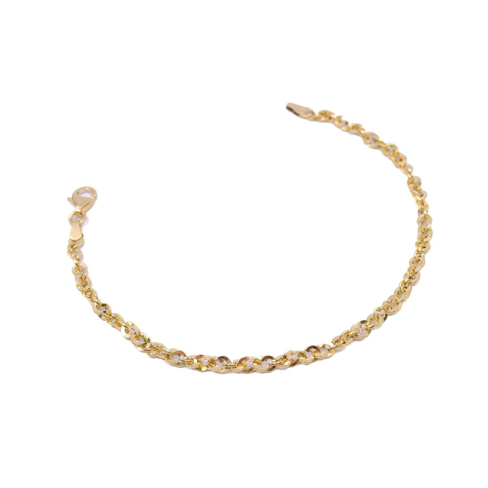 Pulsera Trenzada Oro 18k / 20cm