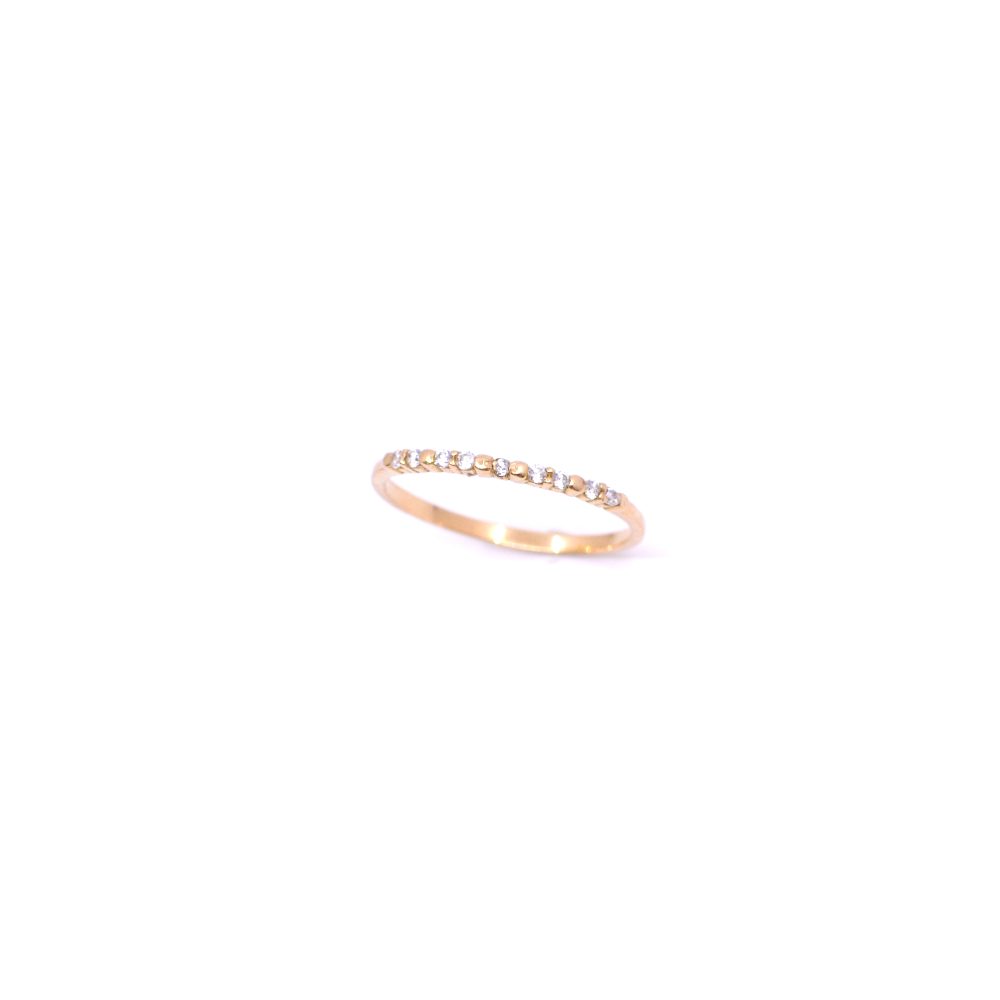 Anillo Con Circones Central Oro 18K