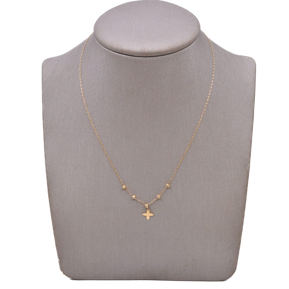 Cadena Especial Mini Flor Oro 18k / 45cm