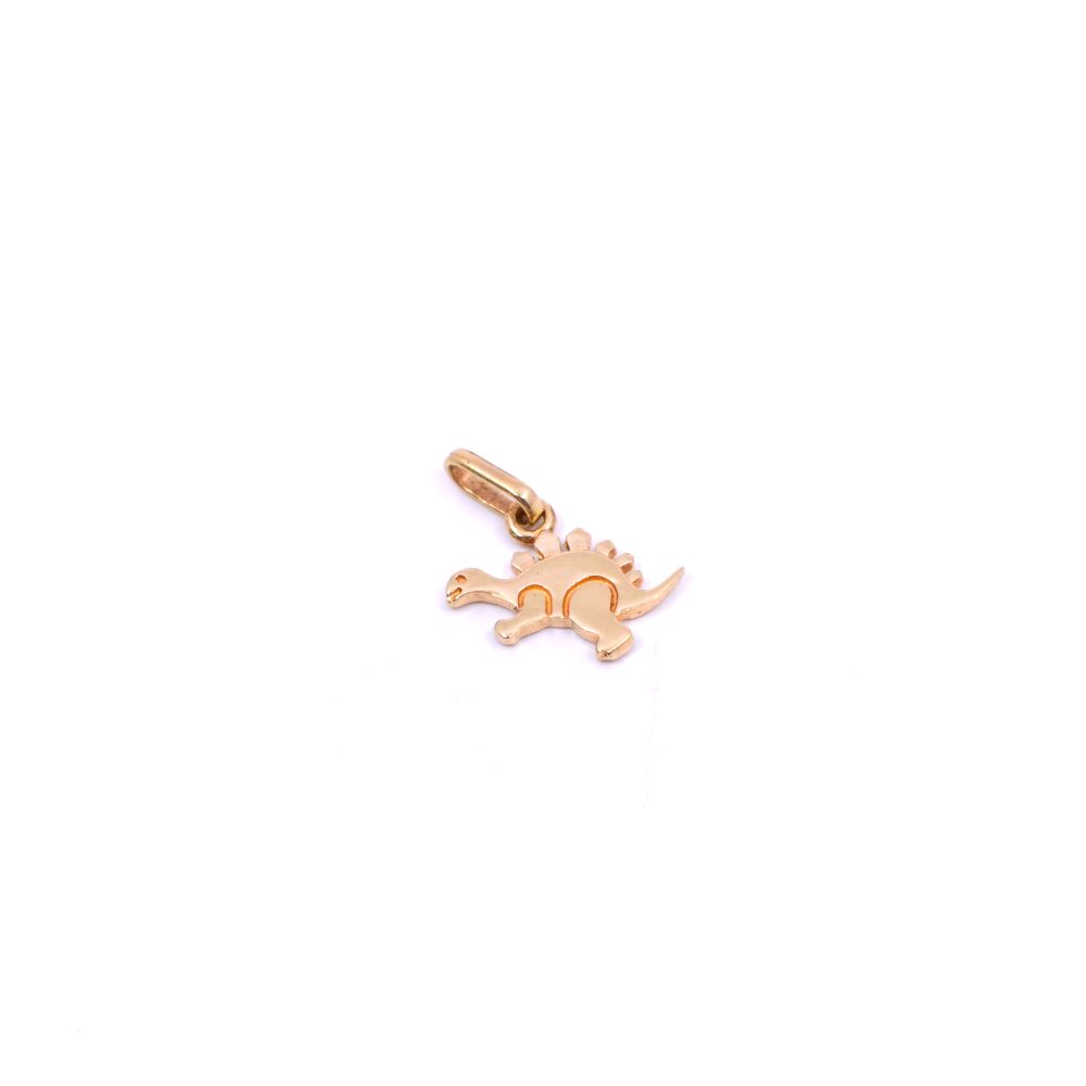 Dije Dinosaurio Liso Oro 18k