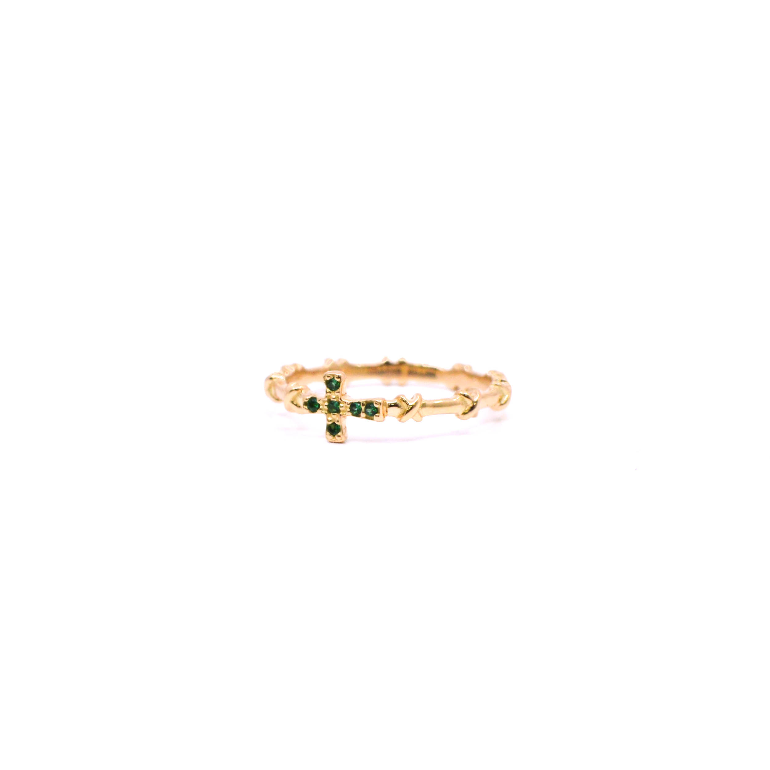 Anillo con Circones Oro 18k - Imagen 2