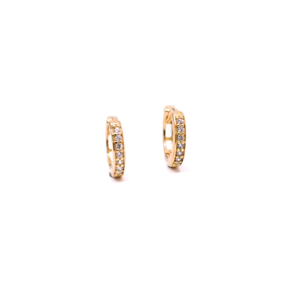 Candongas Mini Pequeña Oro 18K