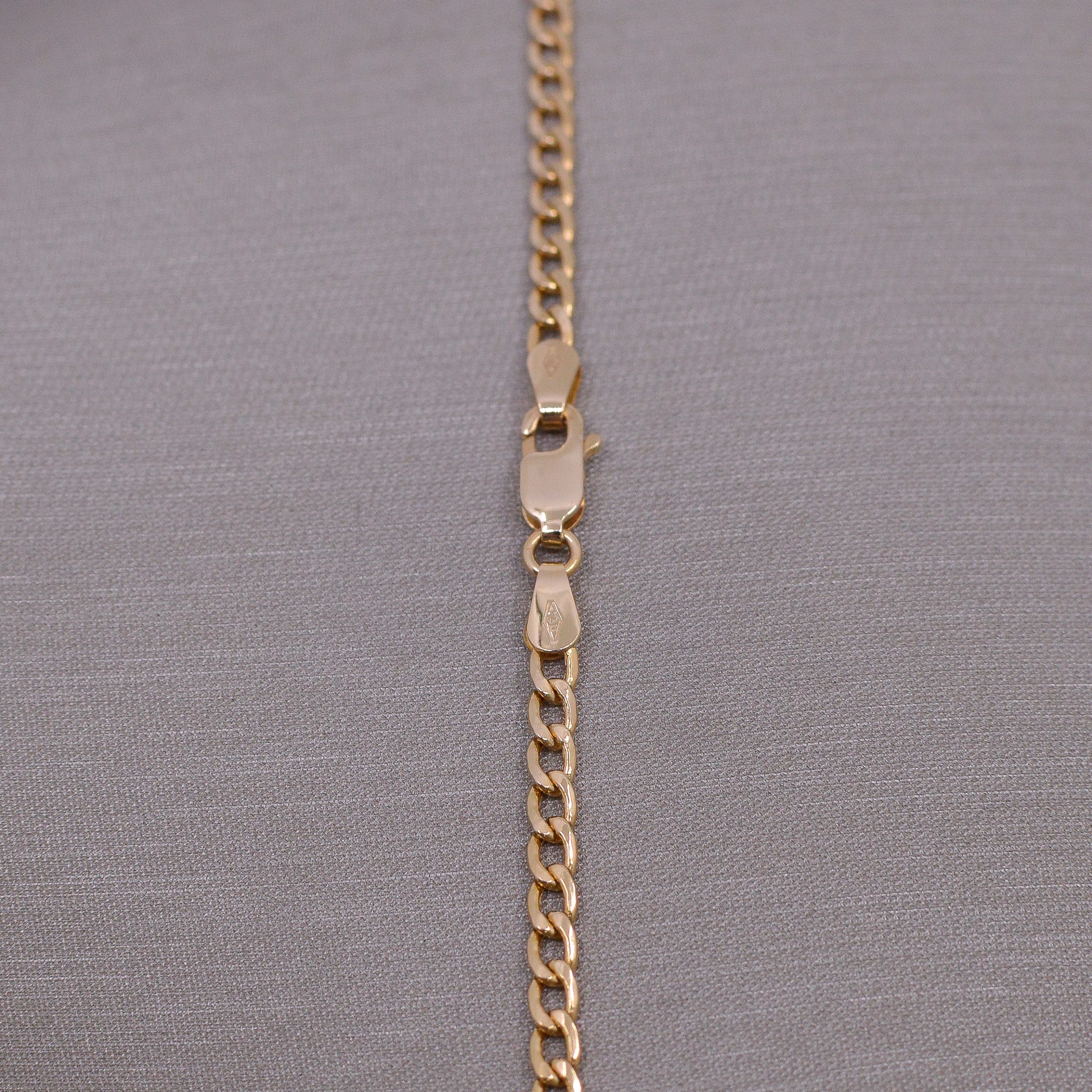 Cadena Cubana 2 Oro 18k / 50cm Grumetta - Imagen 2