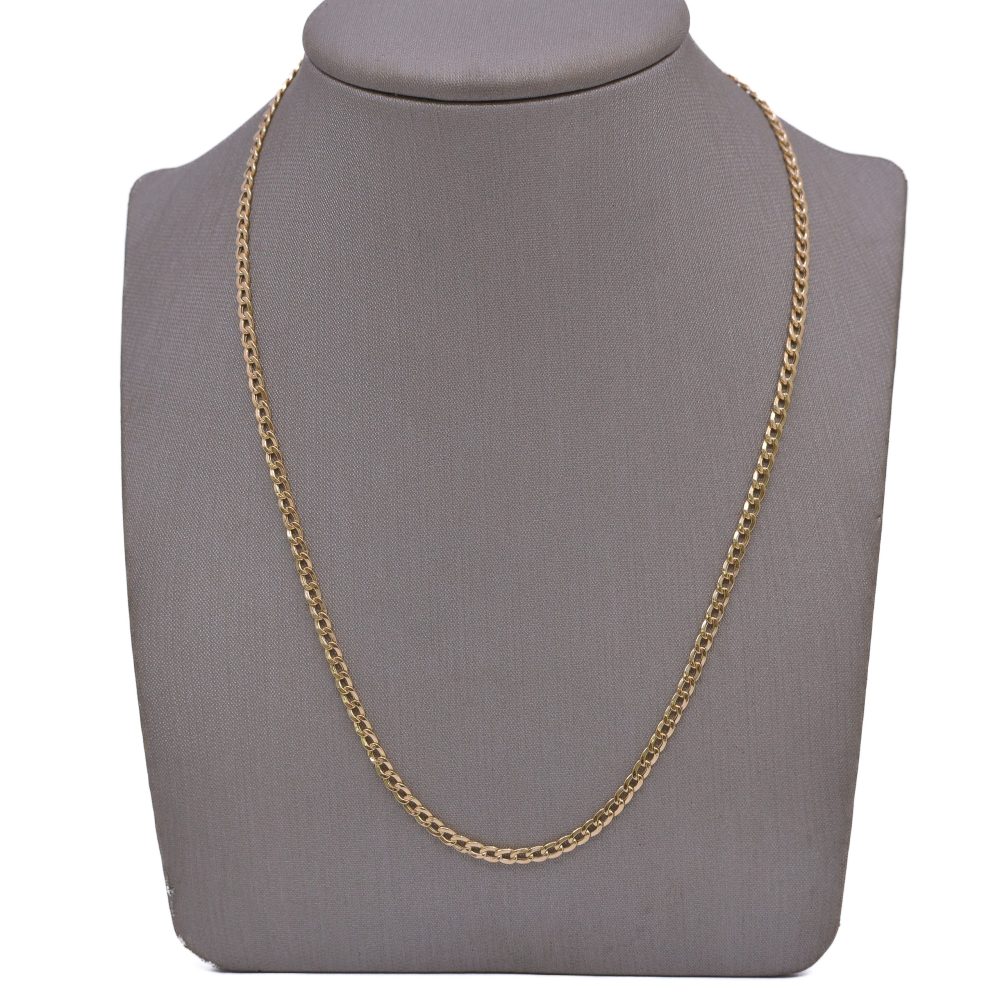 Cadena Mini Cubana 18k / 50cm