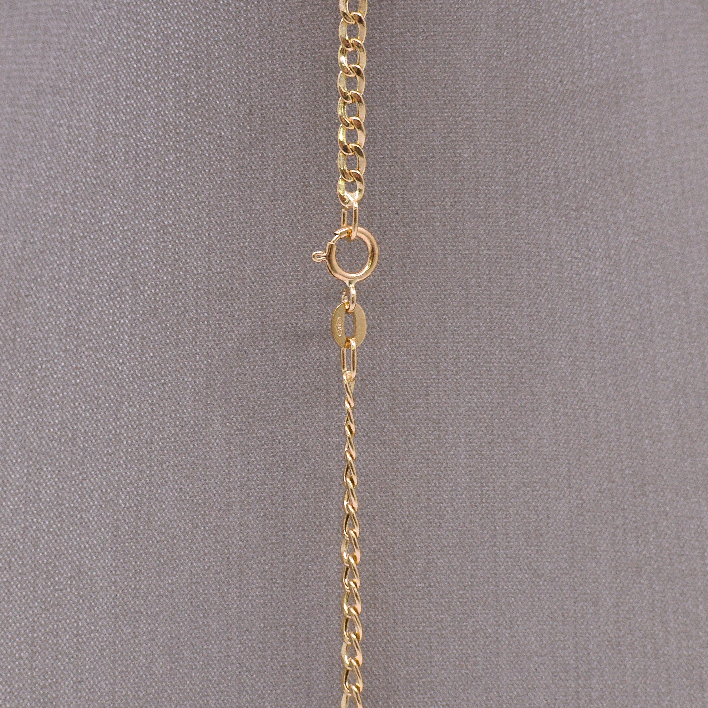 Cadena Mini Cubana 18k / 50cm - Imagen 2