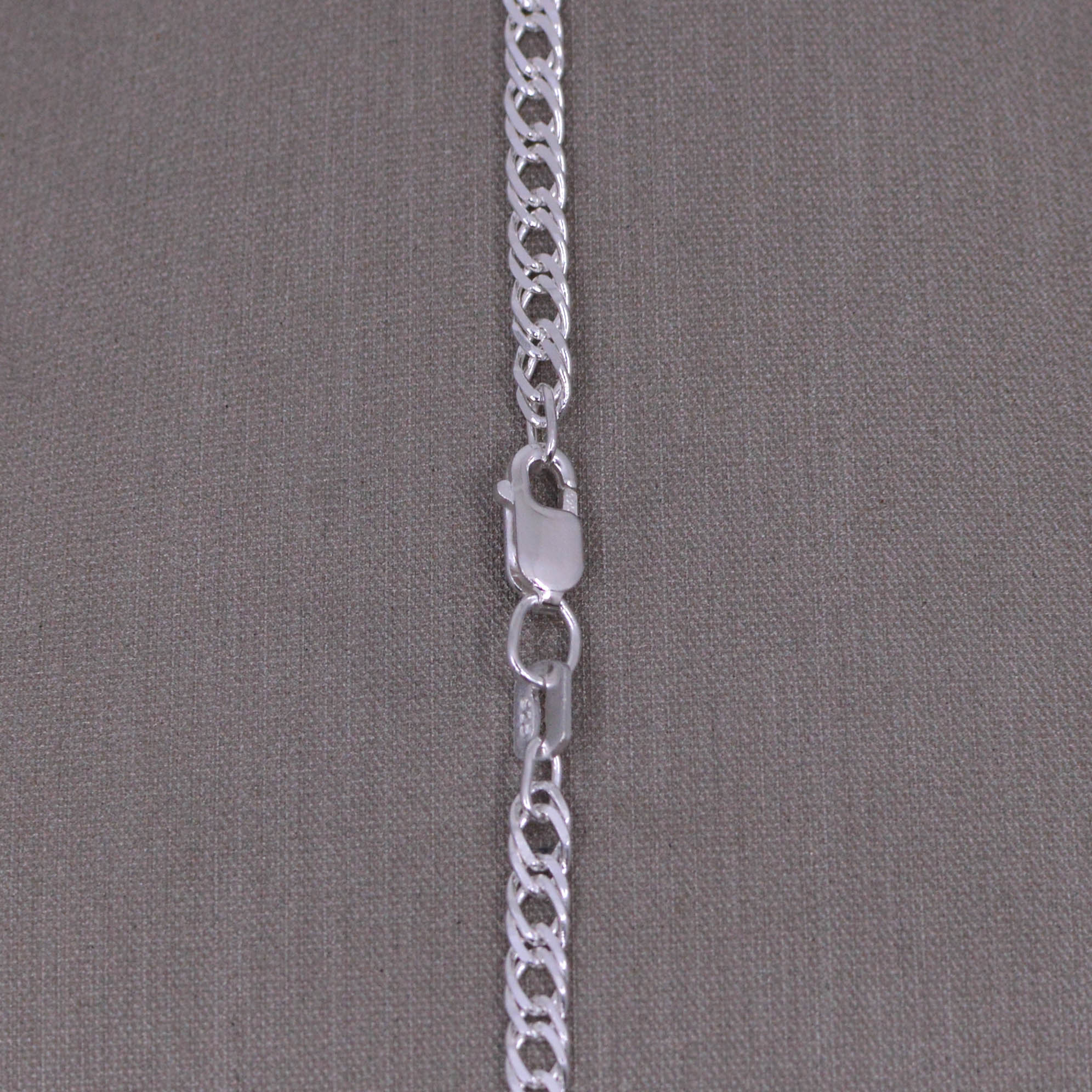 Cadena Grumet Maciza Plata 925 / 60CM - Imagen 2