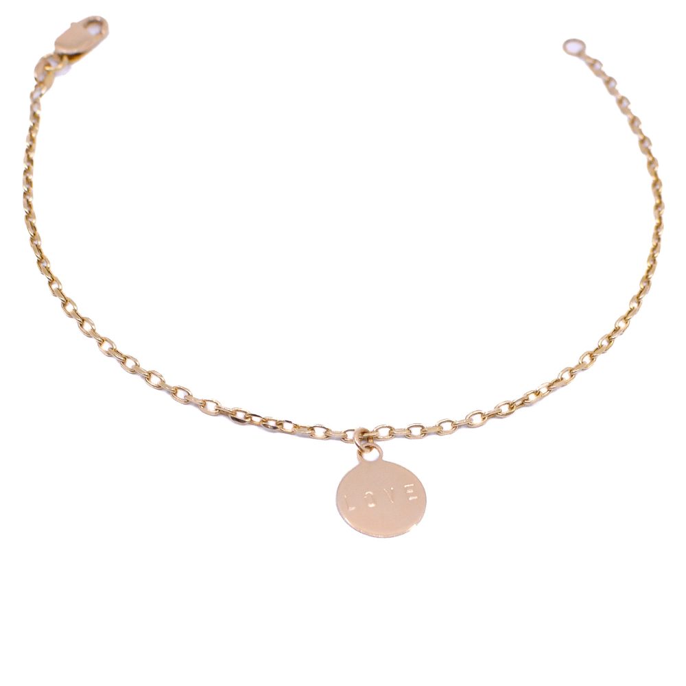 Pulsera Forza Especial Love Oro 18k / 18cm