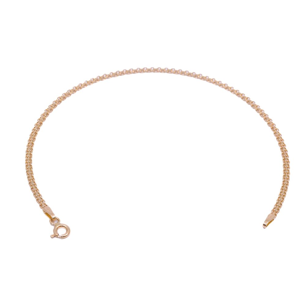 Pulsera Bismark Oro 18k / 19cm 1 Carril