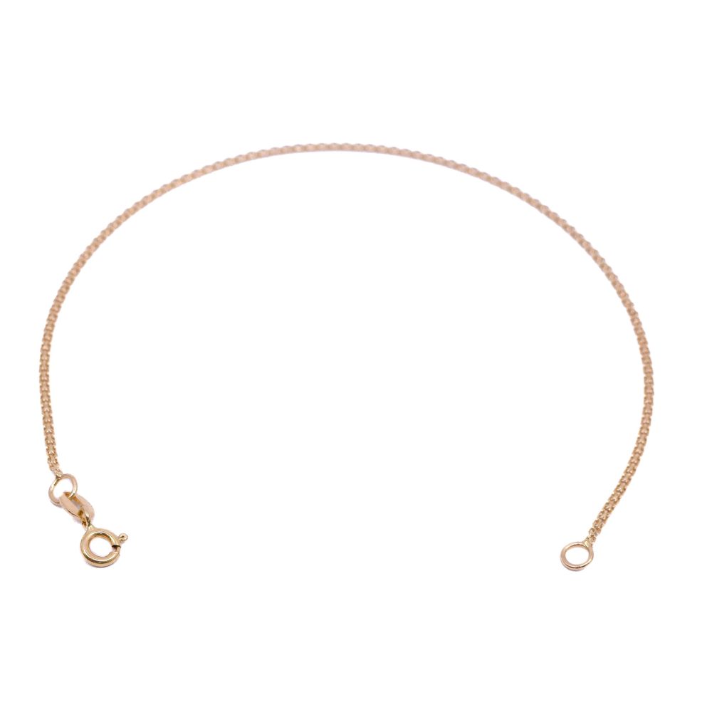 Pulsera Bismark Oro 18k / 19cm 1 Carril