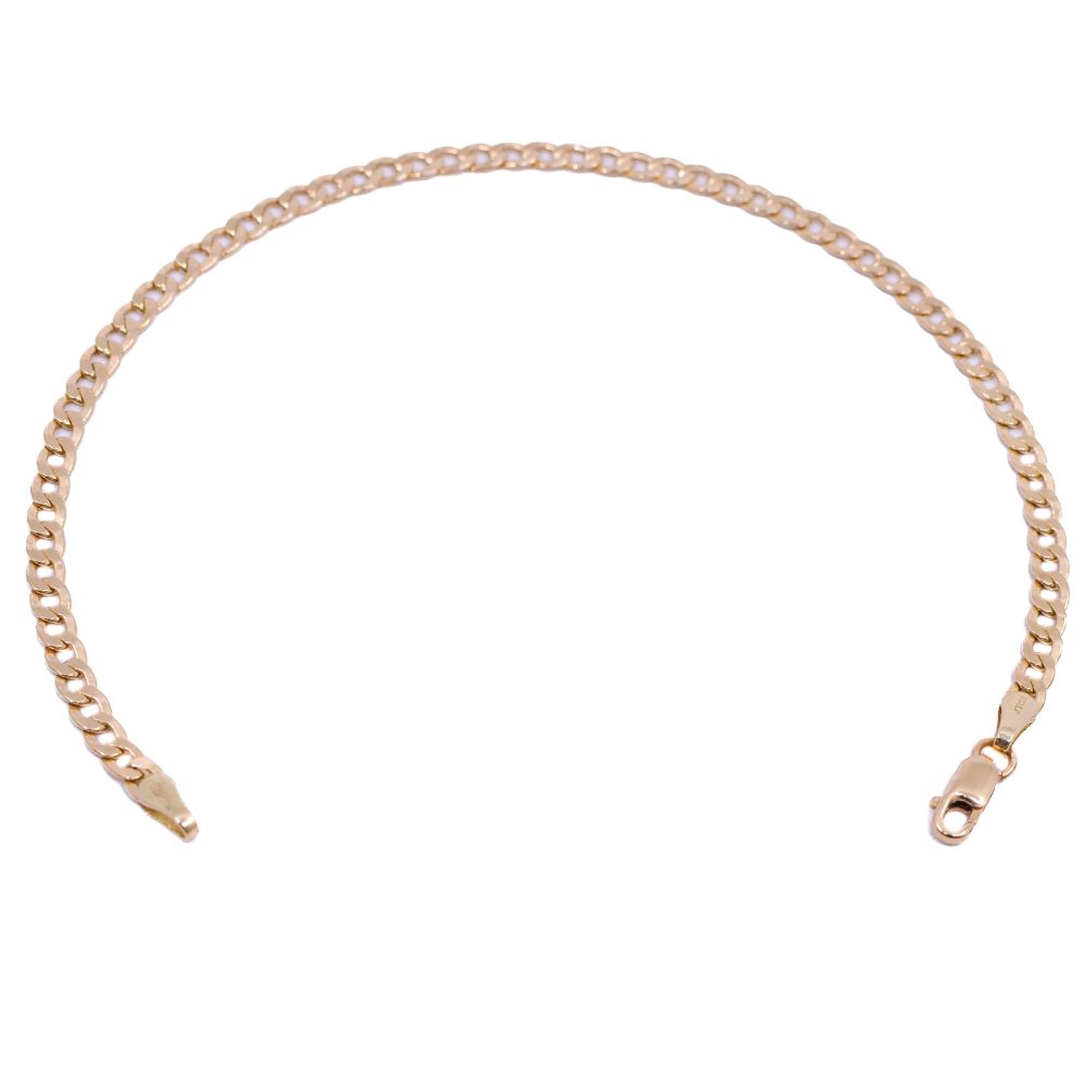 Pulsera Cubana Oro18k / 19cm