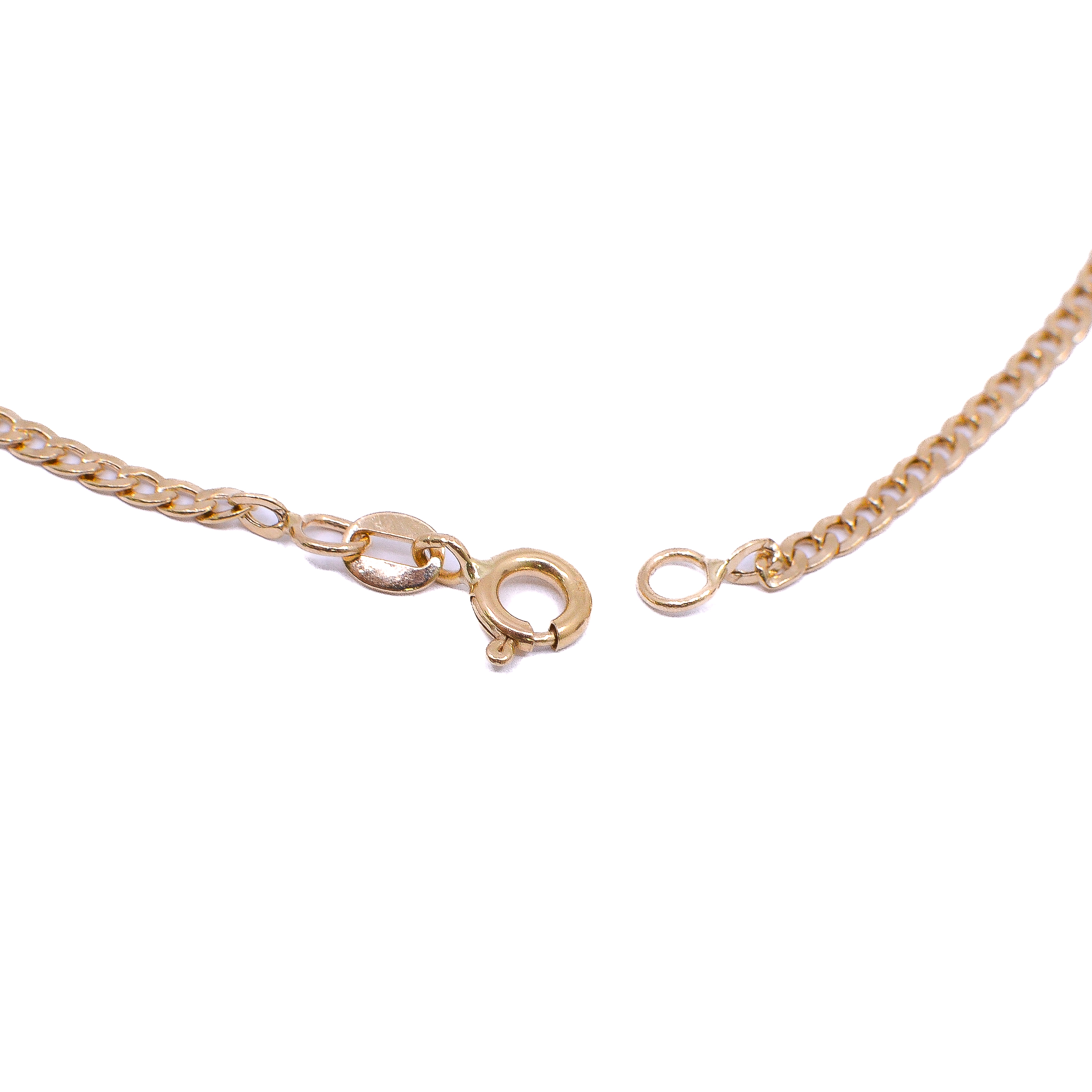 Tobillera Cubana Oro 18k / 25cm 3mm - Imagen 2
