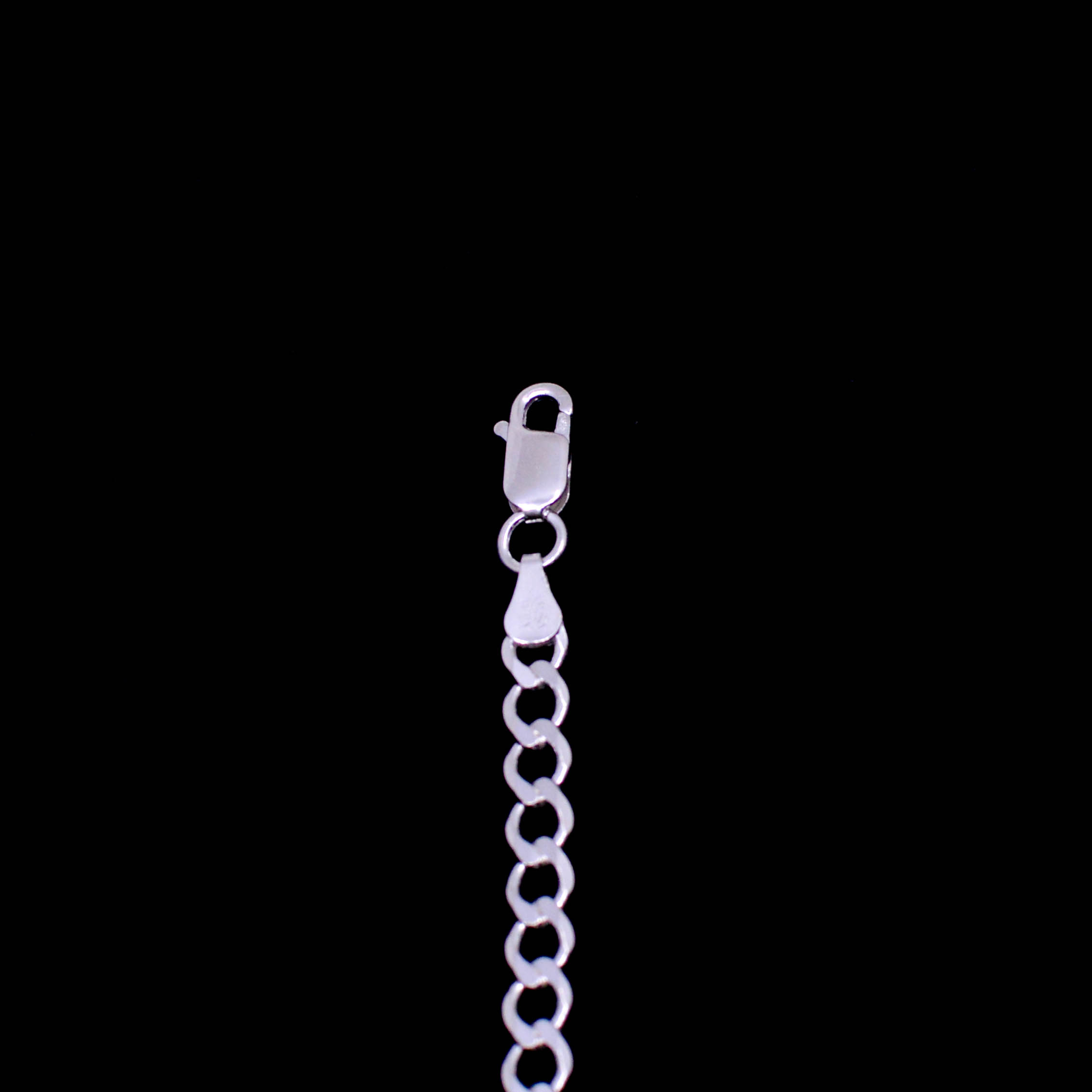 Pulsera Cubana Ancha Plata 925 / 19CM - Imagen 2