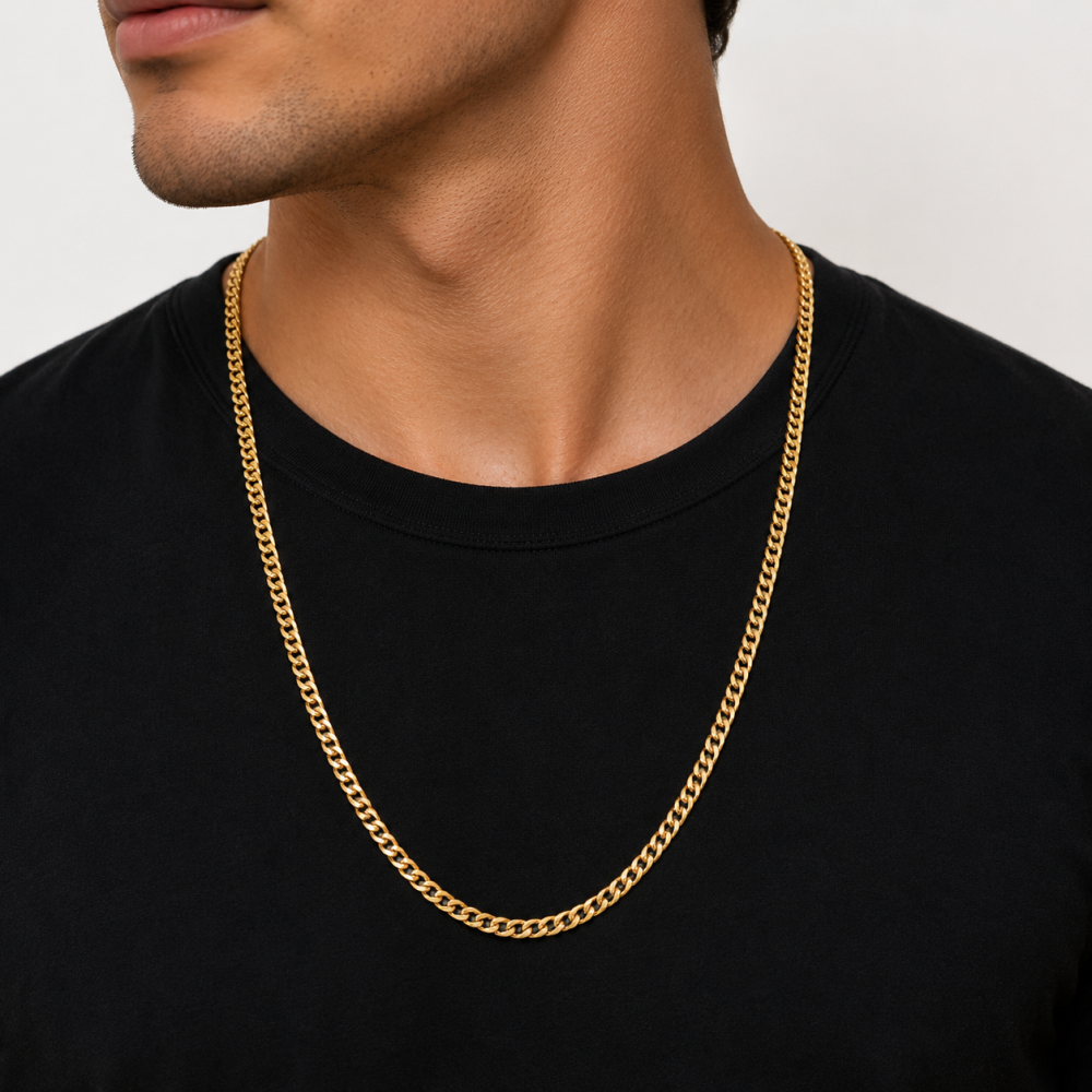 Cadena Cubana / Grumeta | joyería en oro | ref. cidb22 | Cadenas Hombre Oro 18k | DeColombia Joyas | imagen 2