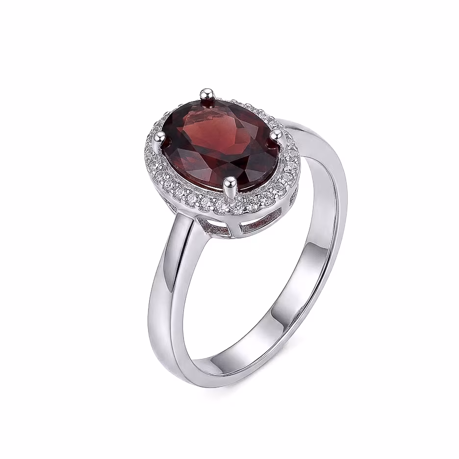 Anillo Ovalado Plata 925
