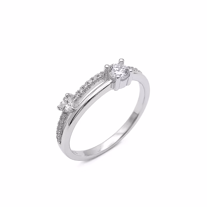 Anillo Compromiso Plata 925