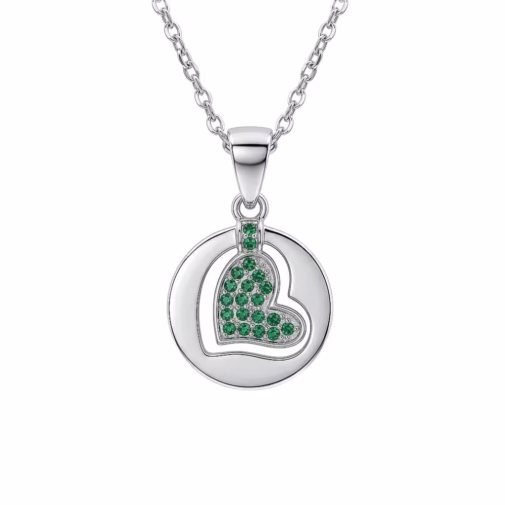 Dije Corazon Verde Movilble